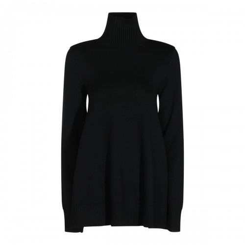 BLACK WOOL TOP