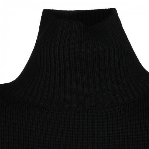 BLACK WOOL TOP