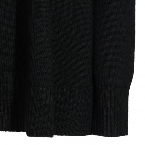 BLACK WOOL TOP
