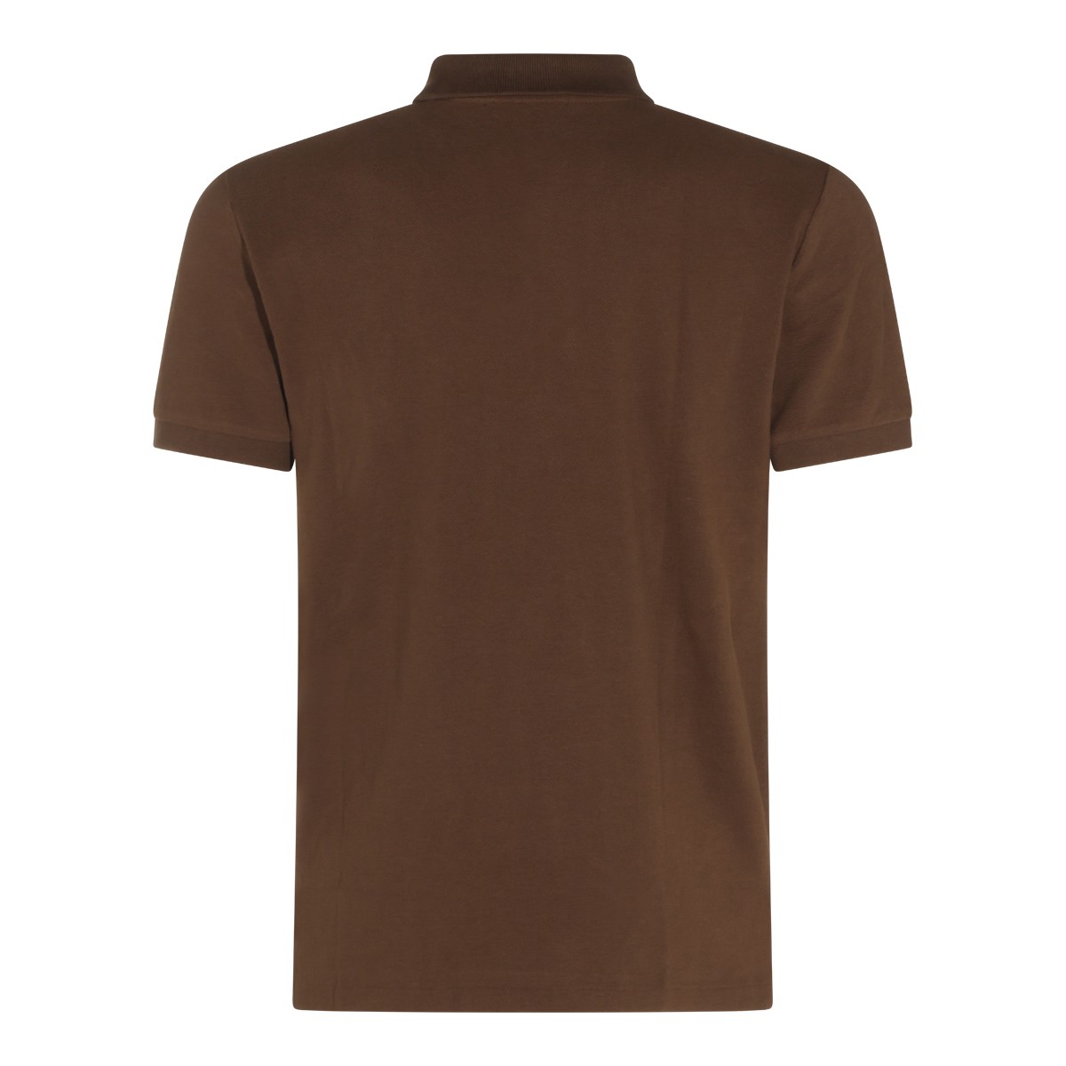 BROWN COTTON POLO SHIRT