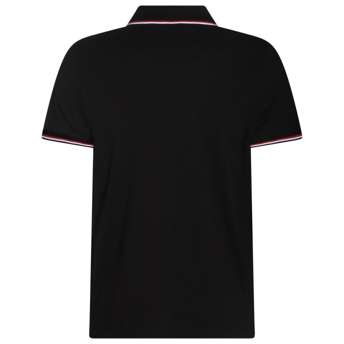 BLACK COTTON POLO SHIRT