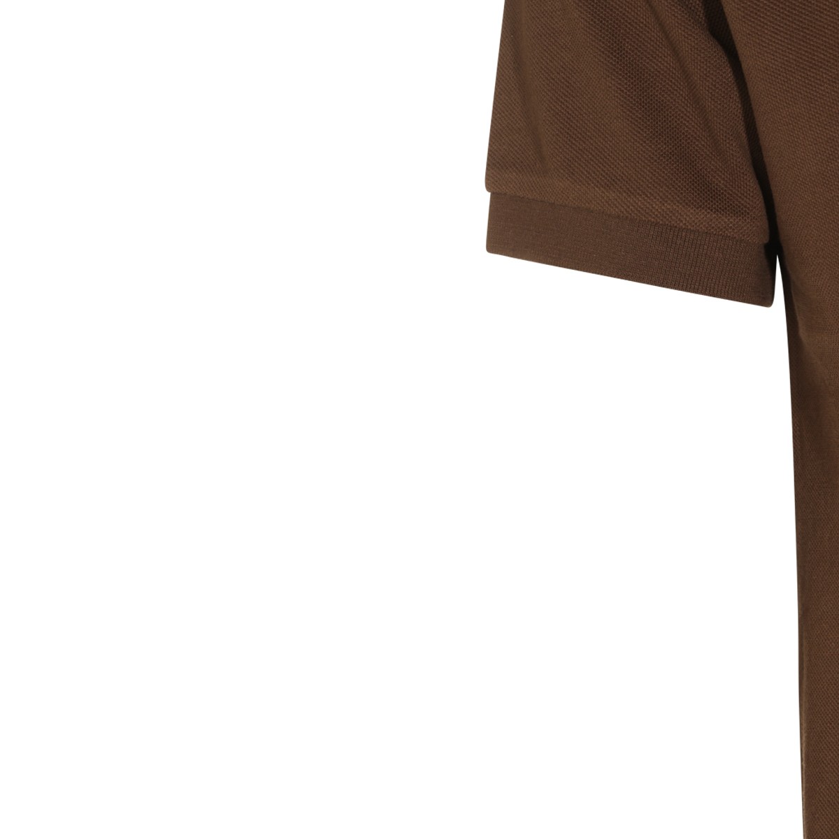BROWN COTTON POLO SHIRT