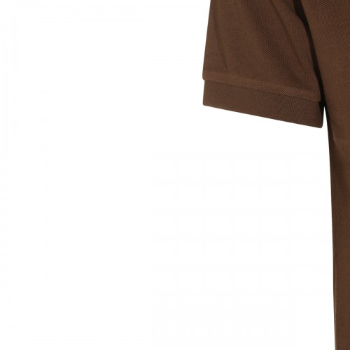 BROWN COTTON POLO SHIRT