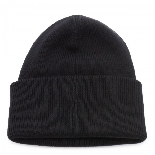 BLACK WOOL BEANIE