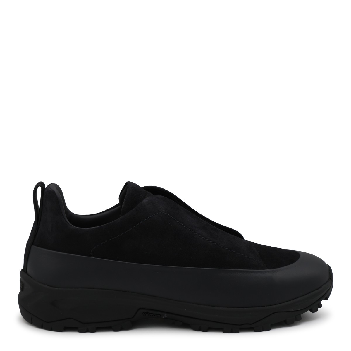 NAVY SUEDE SNEAKERS