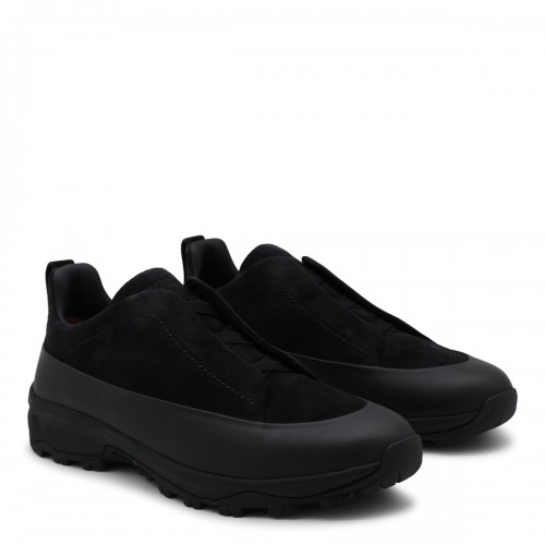 NAVY SUEDE SNEAKERS 2