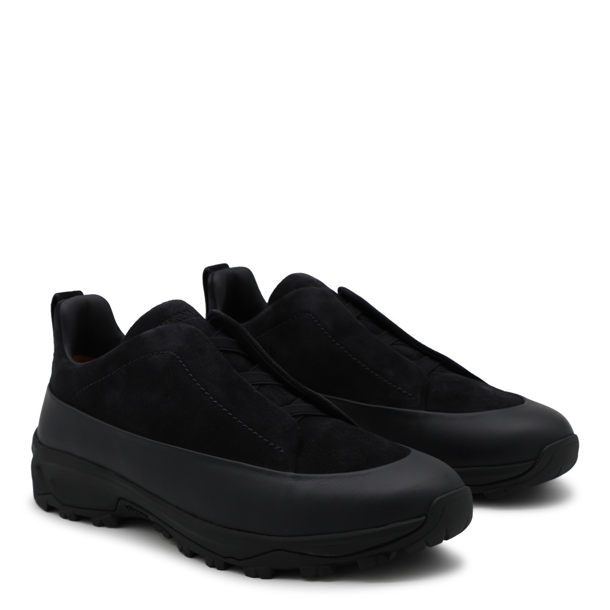 NAVY SUEDE SNEAKERS