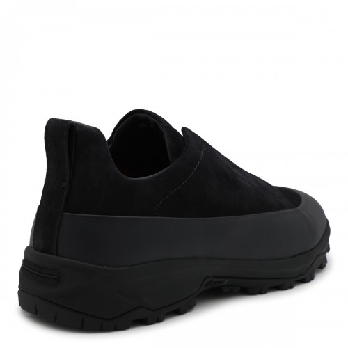 NAVY SUEDE SNEAKERS