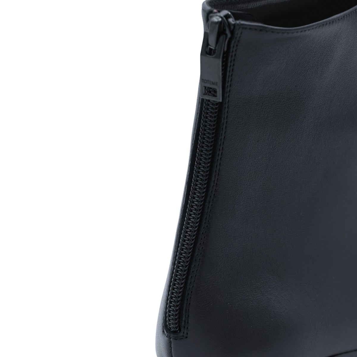 BLACK CONTOUR NAPPA LEATHER ANKLE BOOTS