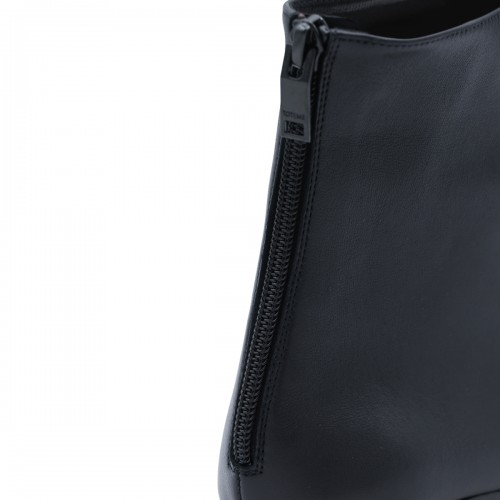 BLACK CONTOUR NAPPA LEATHER ANKLE BOOTS