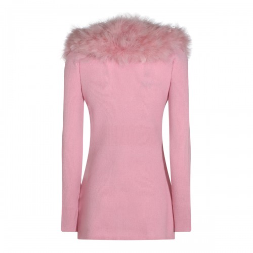 DUSTY PINK VIRGIN WOOL CARDIGAN