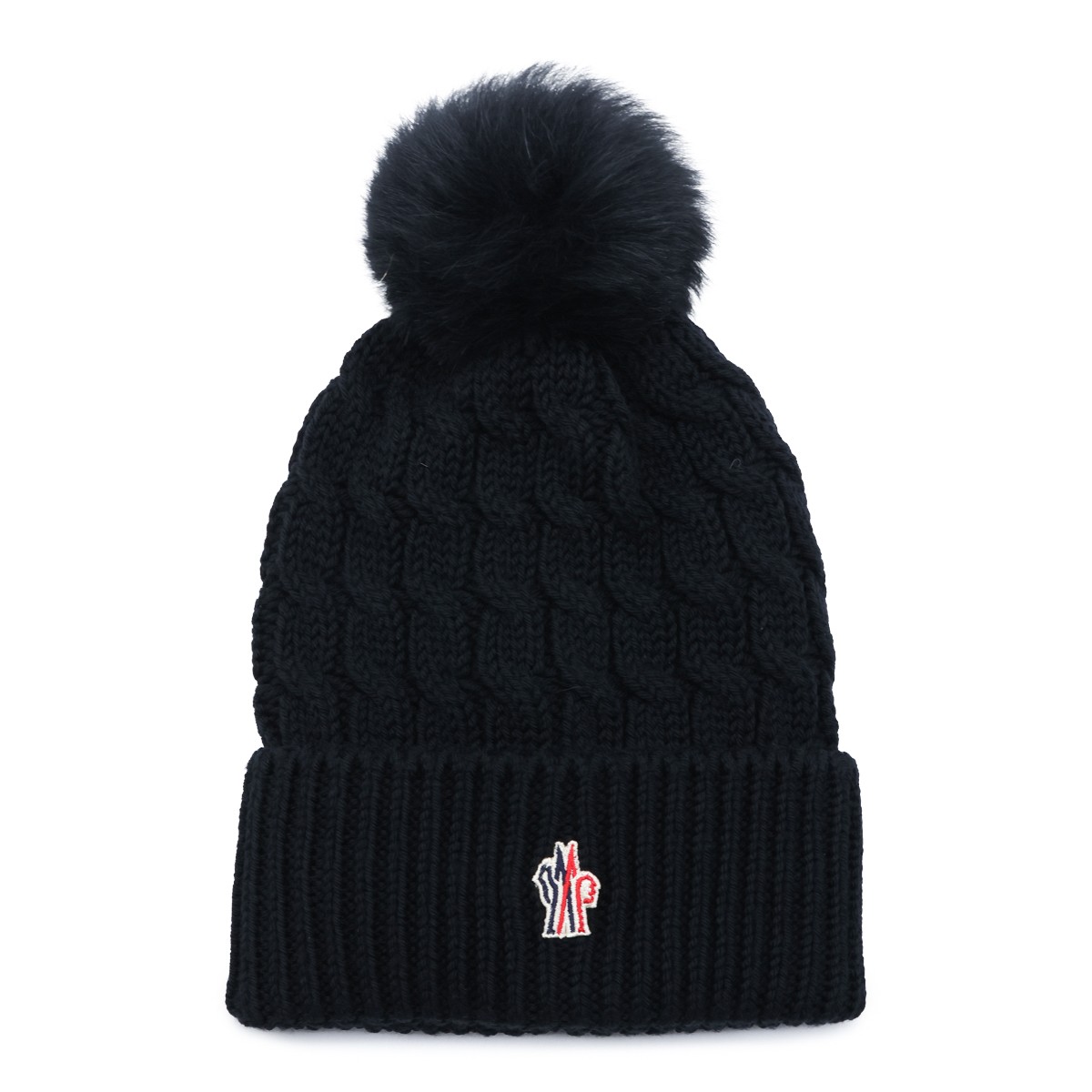 BLACK VIRGIN WOOL BEANIE