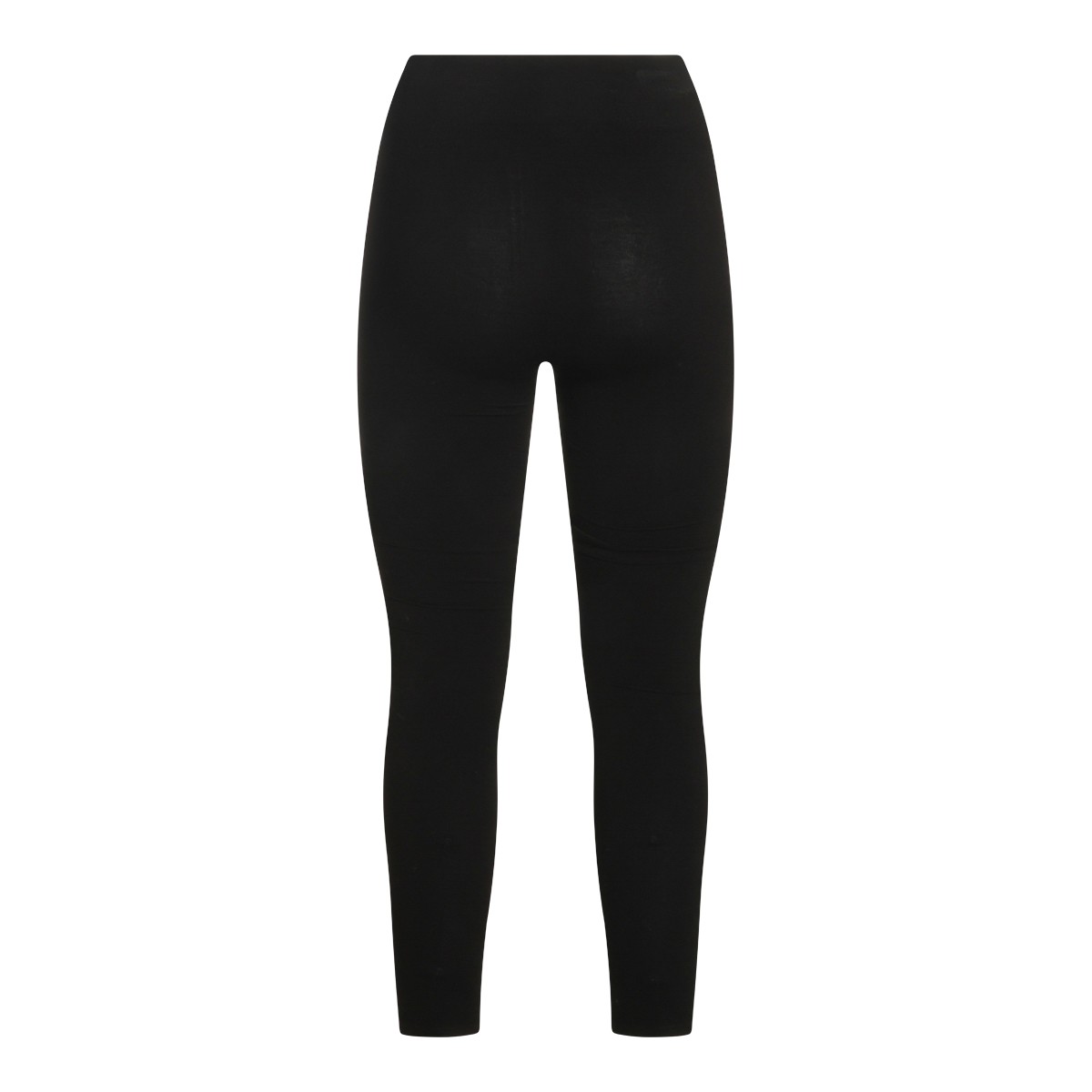 BLACK COMPACT VISCOSE-BLEND LEGGINGS