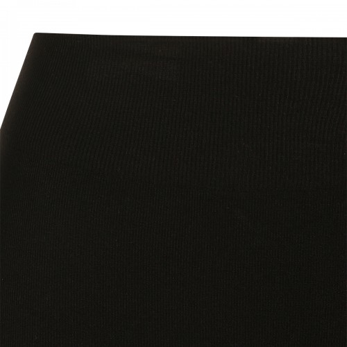 BLACK COMPACT VISCOSE-BLEND LEGGINGS