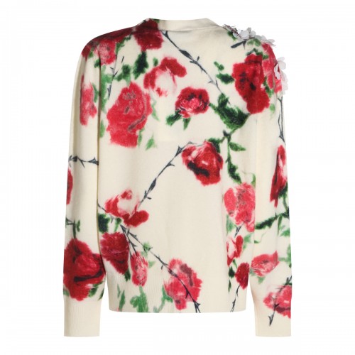 AMBER LIGHT AND LIPSTICK WOOL AND CASHMERE BLEND SWEATER
