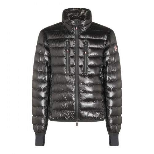 BLACK NYLON DOWN JACKET