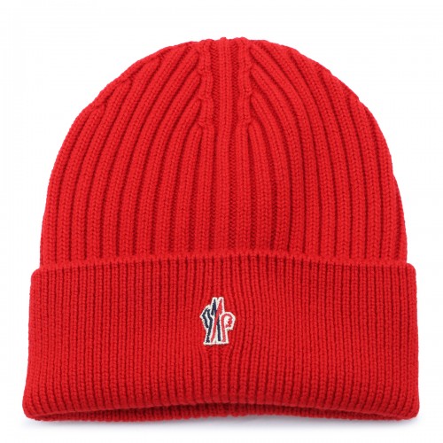 RED VIRGIN WOOL BEANIE
