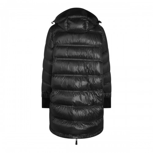 BLACK NYLON DOWN JACKET 2