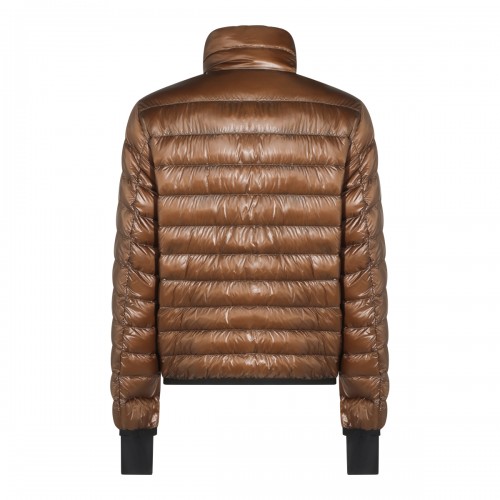 BROWN NYLON DOWN JACKET 2