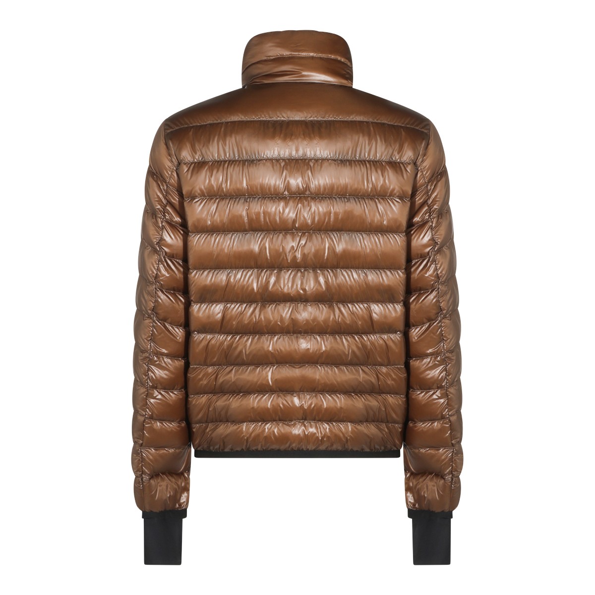 BROWN NYLON DOWN JACKET