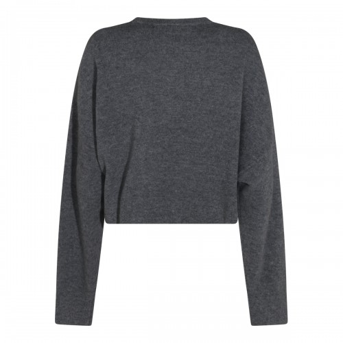 GREY WOOL KNITWEAR