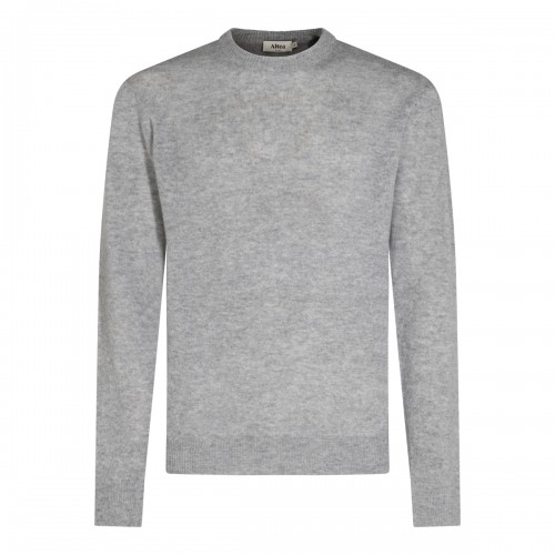 LIGHT GREY VIRGIN WOOL AND...