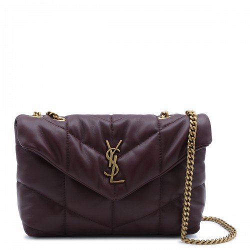 HOT WINE LEATHER TOY PUFFER...