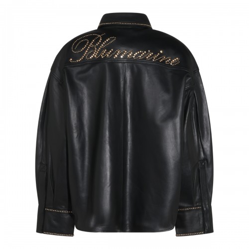BLACK LEATHER SHIRT 2