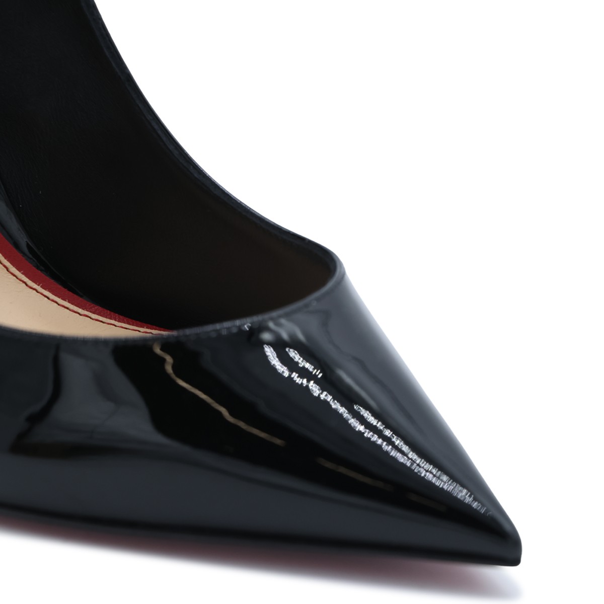 BLACK LA PIGALLE 100 PATENT LEATHER...