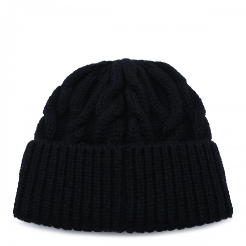 BLACK VIRGIN WOOL KNITTED... 2