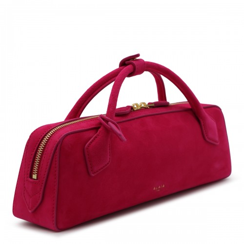 FUCHSIA LE TECKEL SUEDE CLUTCH