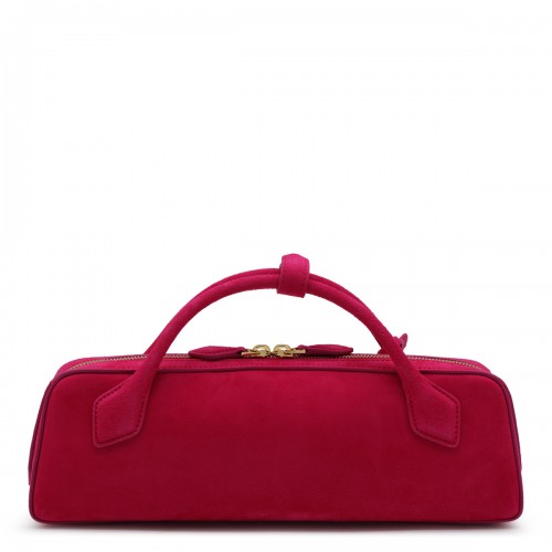 FUCHSIA LE TECKEL SUEDE CLUTCH