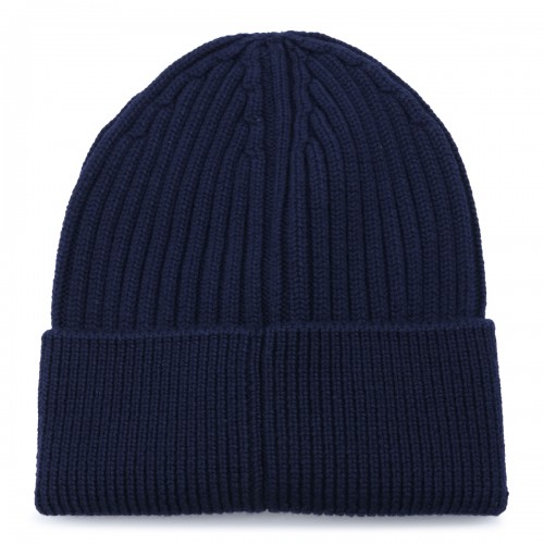 NAVY VIRGIN WOOL BEANIE