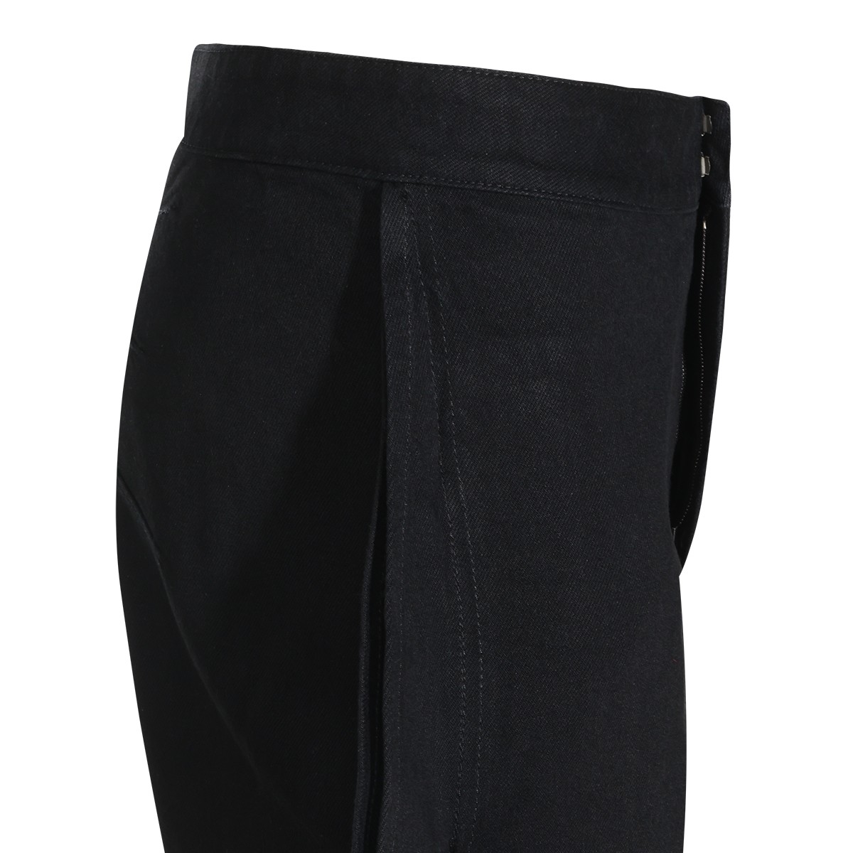 NOIR COTTON BALLOON PANTS