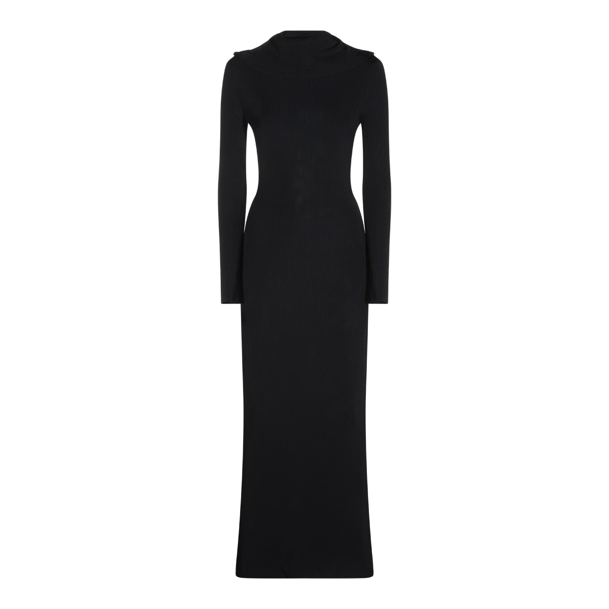 BLACK VISCOSE DRESS