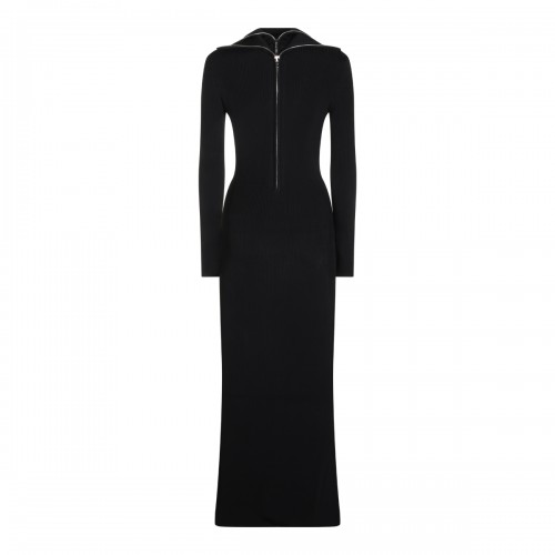 BLACK VISCOSE DRESS