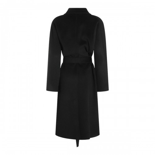 BLACK WOOL LONG COAT 2