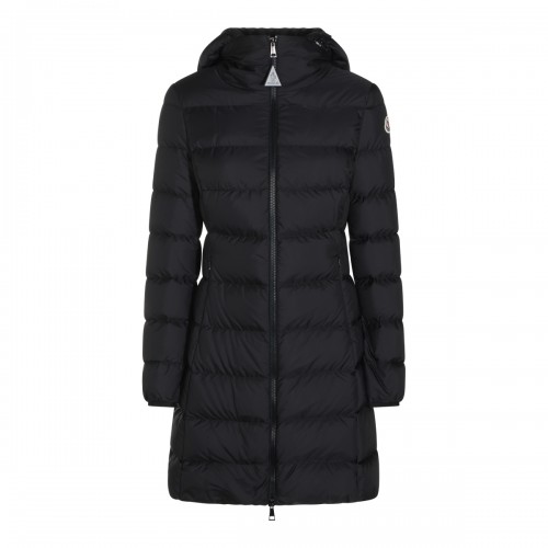 BLACK GIE NYLON LONG DOWN COAT