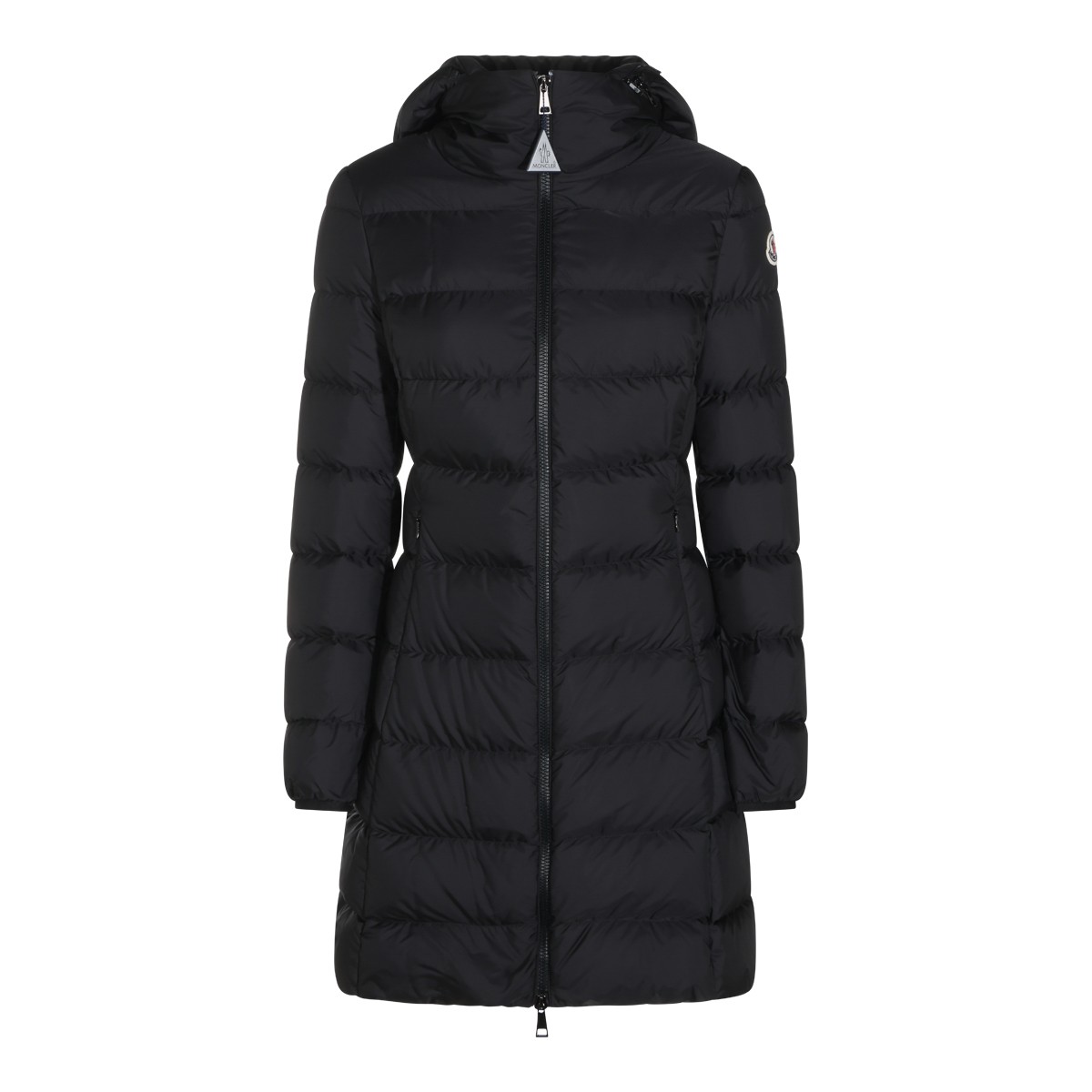 BLACK GIE NYLON LONG DOWN COAT