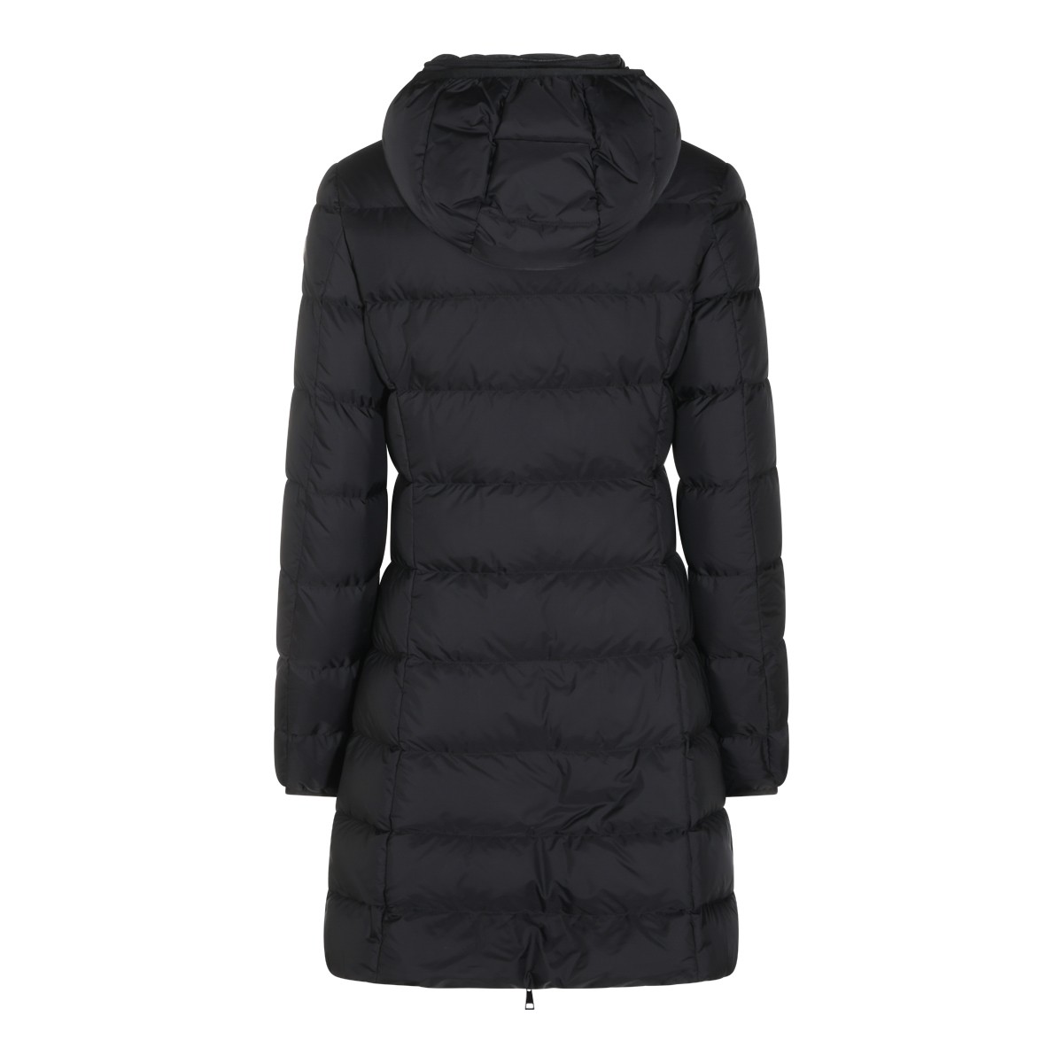 BLACK GIE NYLON LONG DOWN COAT