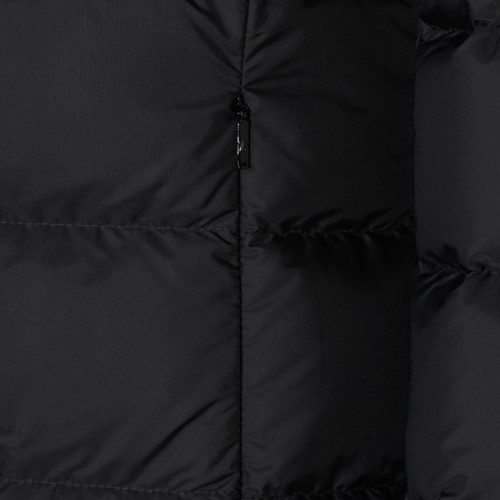 BLACK GIE NYLON LONG DOWN COAT