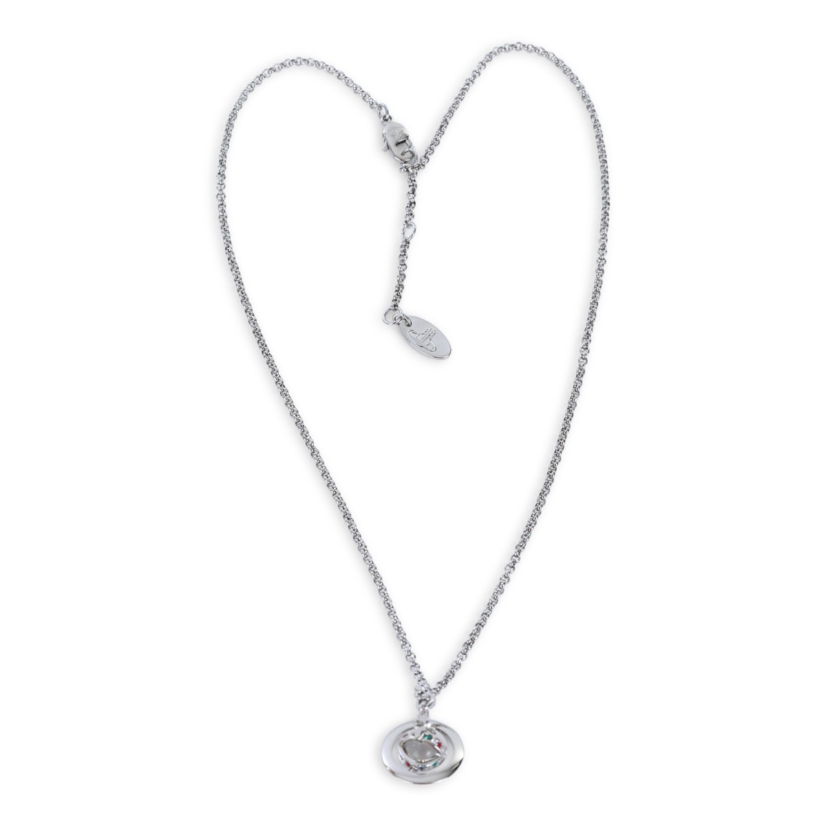 PLATINUM BRASS METAL NECKLACE