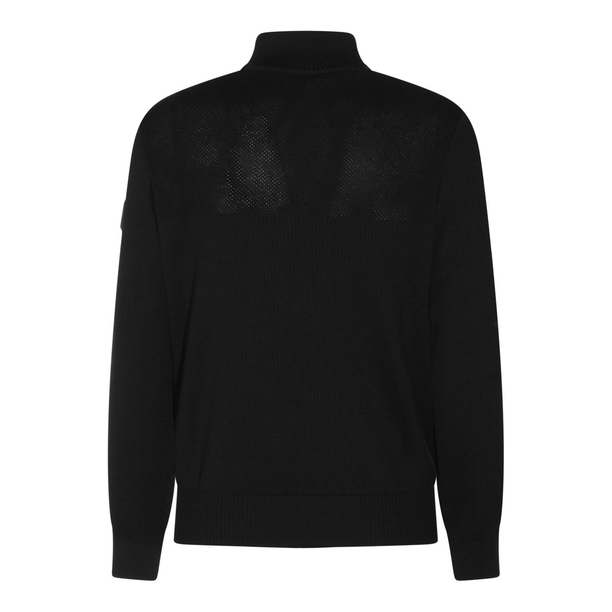 BLACK WOOL KNITWEAR