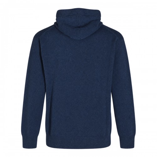 BLUE WOOL KNITWEAR