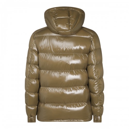 GREEN NYLON DOWN JACKET