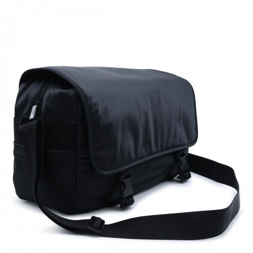 BLACK NYLON MESSENGER BAG 2