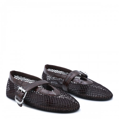 DARK BROWN FISHNET LEATHER... 2
