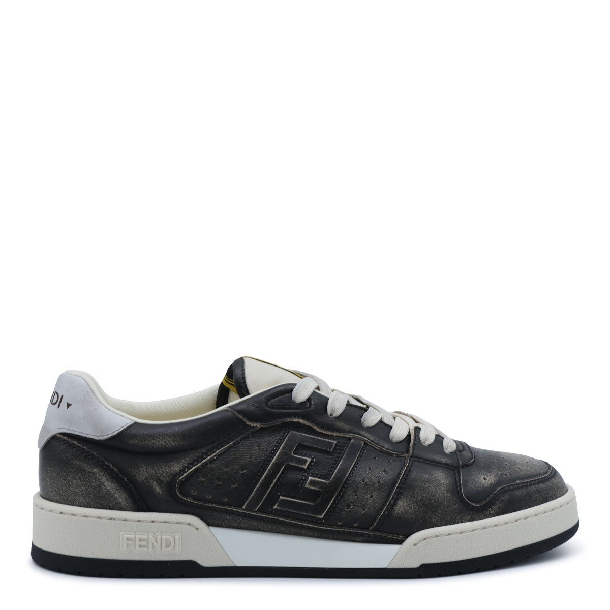 BLACK LEATHER FENDI MATCH SNEAKERS