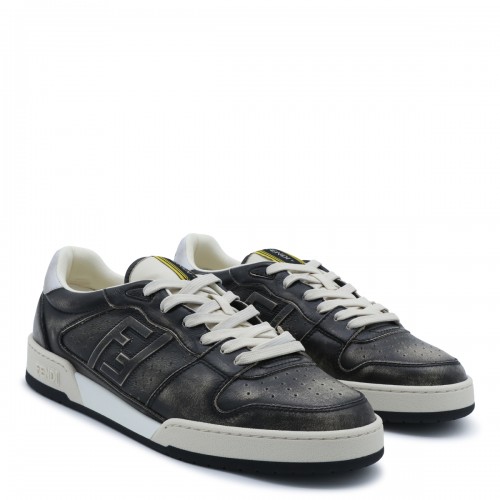 BLACK LEATHER FENDI MATCH SNEAKERS