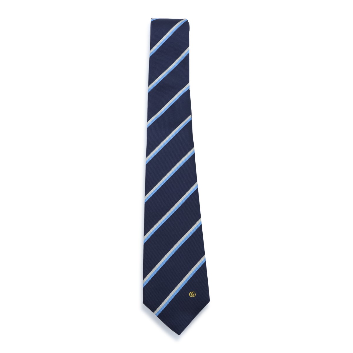 BLUE AND LIGHT BLUE SILK JACQUARD TIE